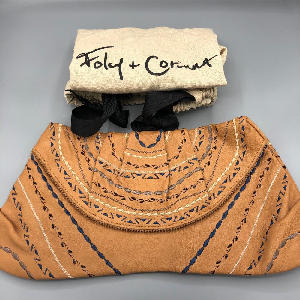 Foley + Corinna Leather Rio Clutch